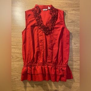 Richard Malcolm Linen Sleeveless Blouse Top